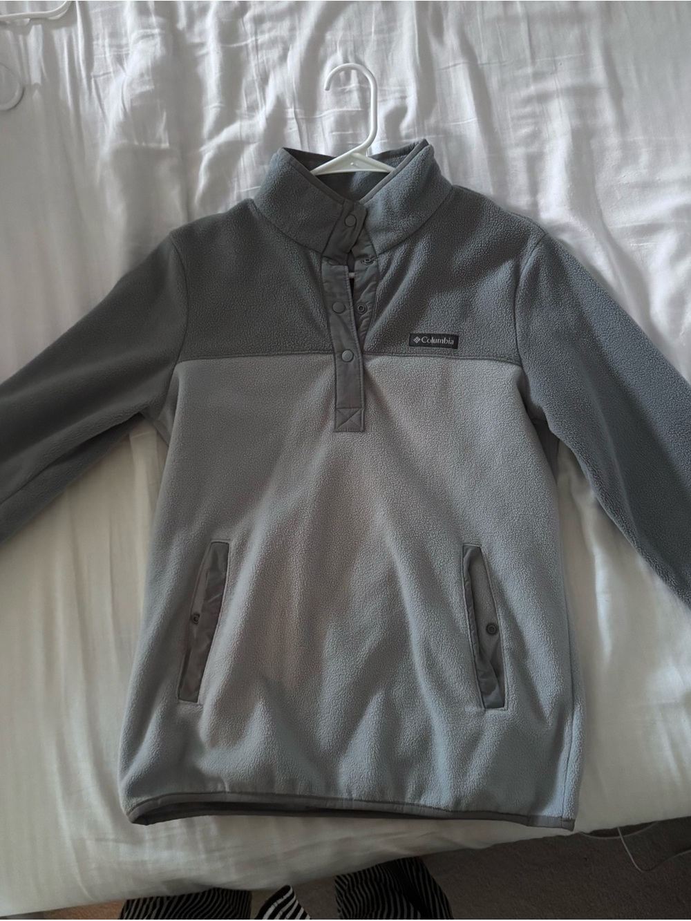 Columbia Men’s Gray Quarter-Snap Fleece Pullover